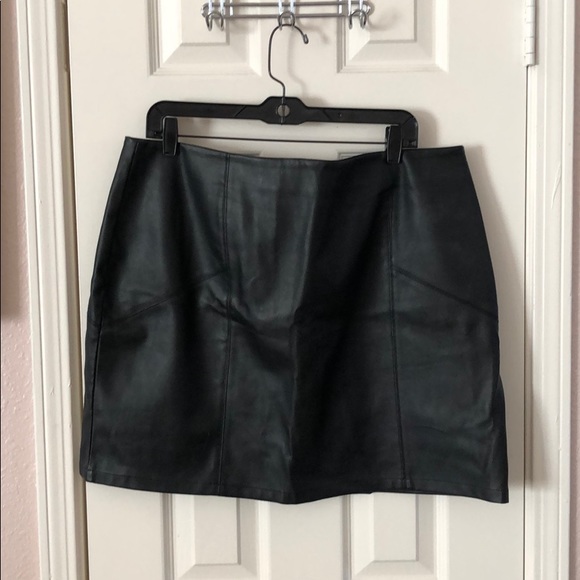ASOS Curve Dresses & Skirts - ASOS Curve Black Faux Leather Mini Skirt